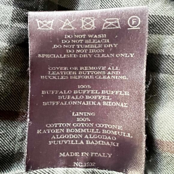 Burberry London Women’s Black 100% Italian Buffalo Leather Button-Up Vest Sz 6 - Picture 7 of 16